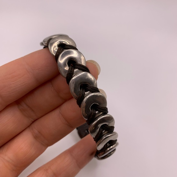 UNO De 50 silver plate leather bracelet - Picture 4 of 7